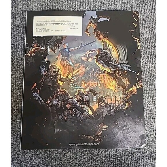 Game Informer Magazine July 2012 Issue 231 Gears of War Judgment - Picture 2 of 7